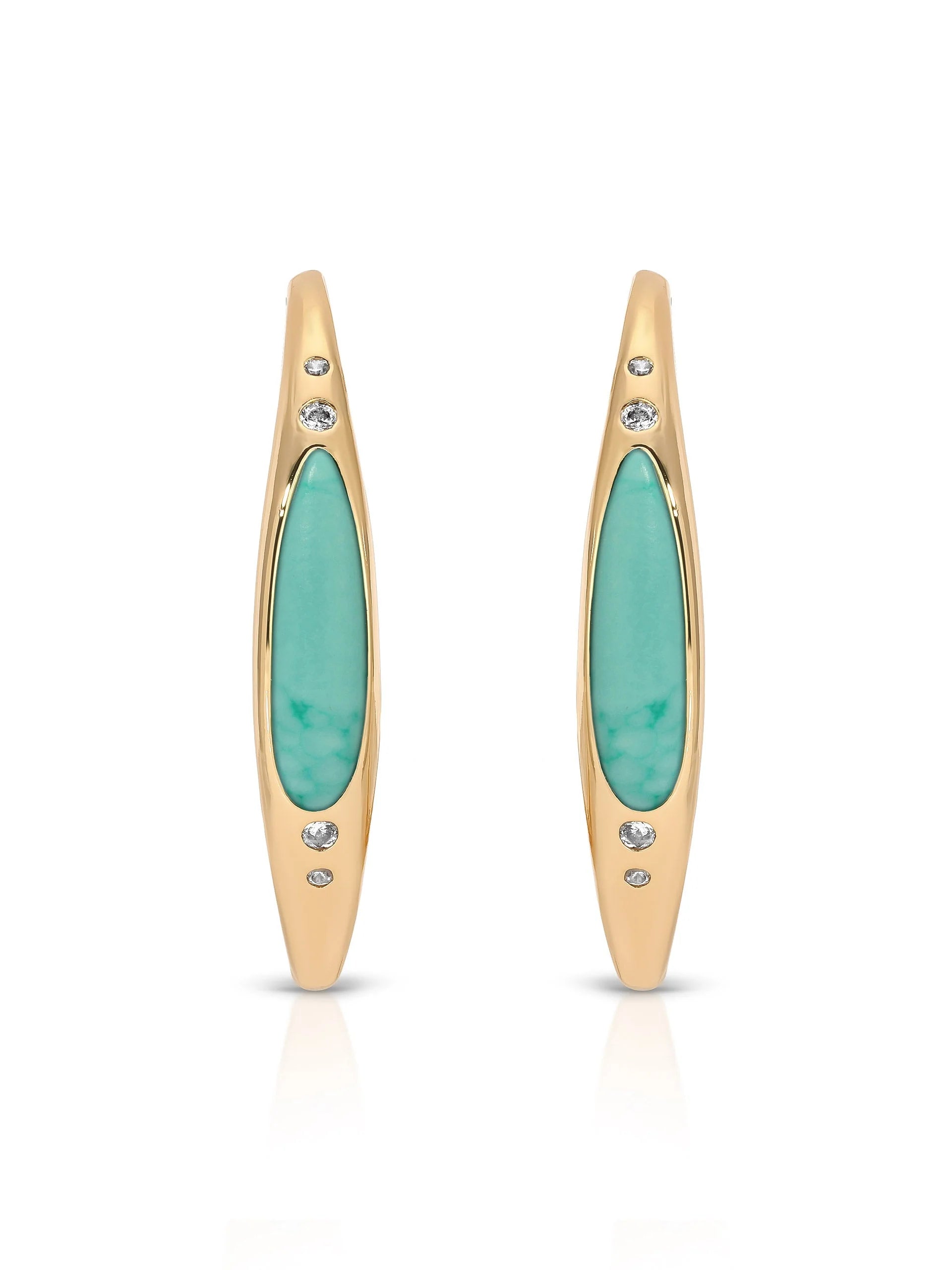 Turquoise Solstice Hoops