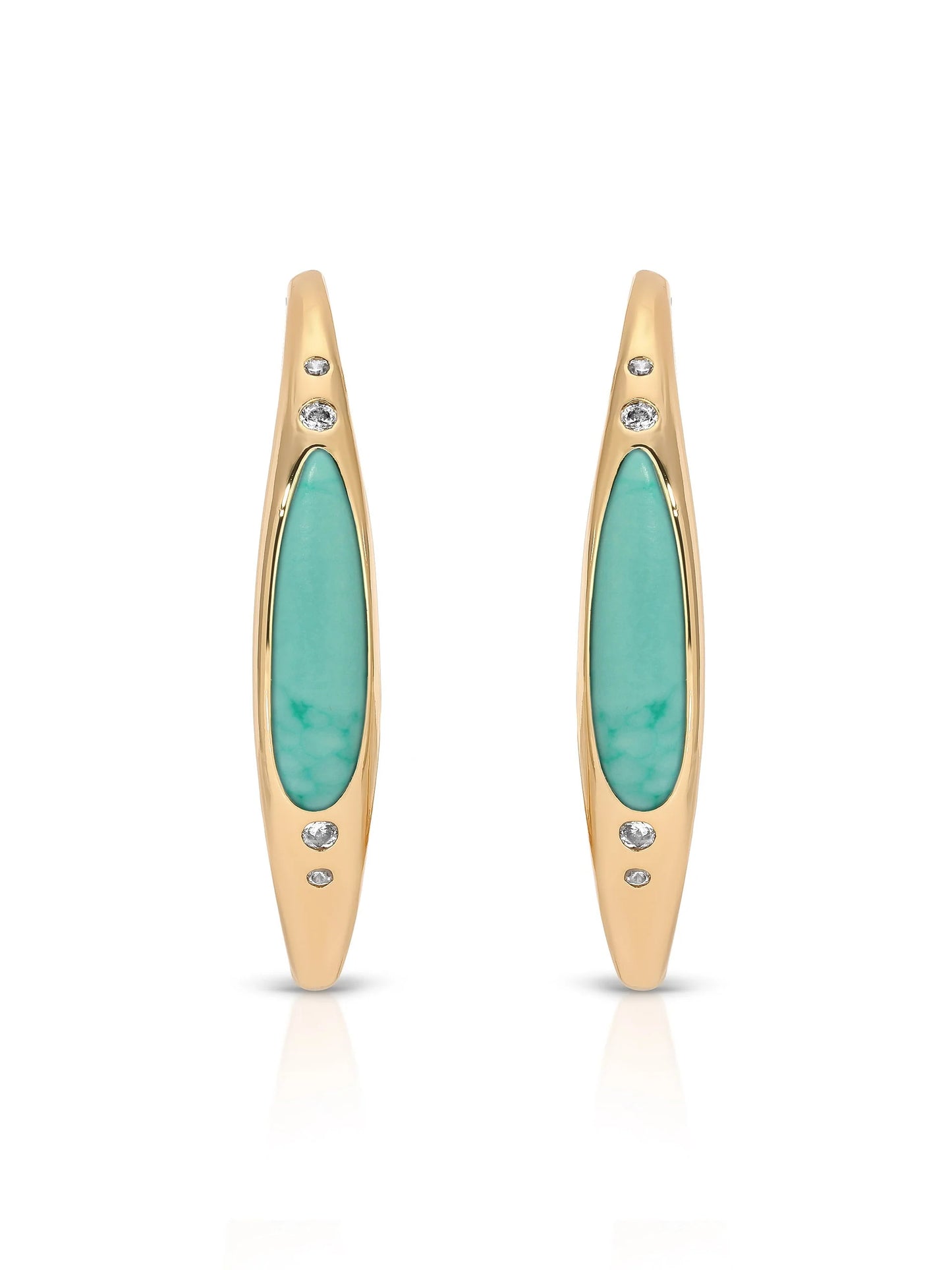 Turquoise Solstice Hoops