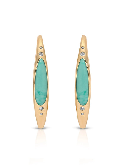 Turquoise Solstice Hoops