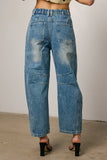 Lisette Barrel Jean in Medium Wash FINAL SALE
