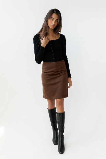 Pura Knit Top in Black