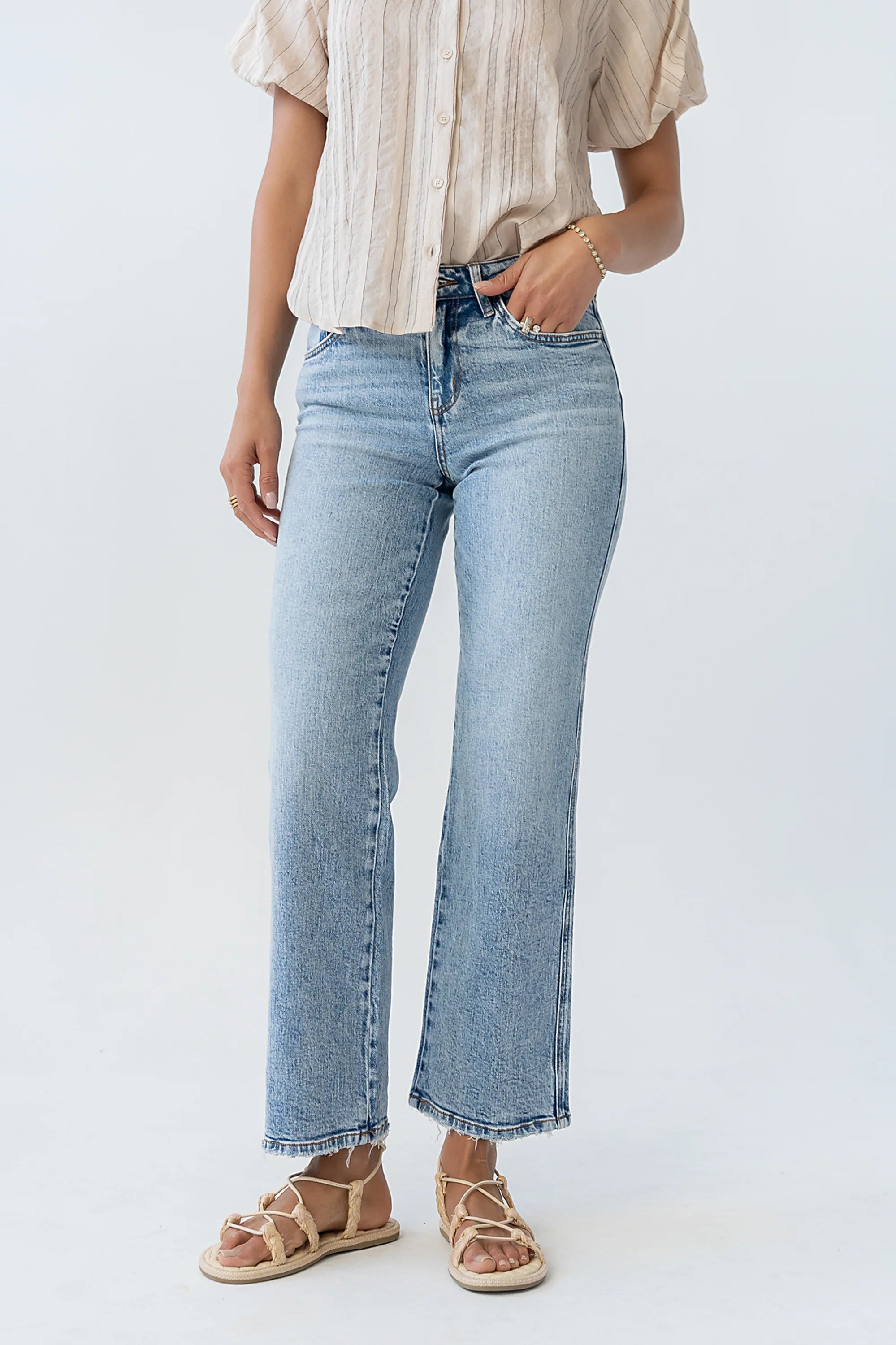 Jojo Slim Wide Leg Jeans