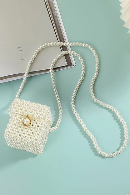 Pearl Square Party Chain Handbag