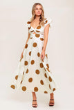 MOJITO MOOD POLKA DOT MIDI DRESS