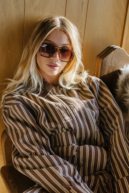 Carla Striped Utility Jacket FINAL SALE