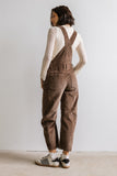 Tansy Corduroy Overalls in Brown FINAL SALE