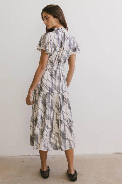 Mikaela Abstract Midi Dress FINAL SALE