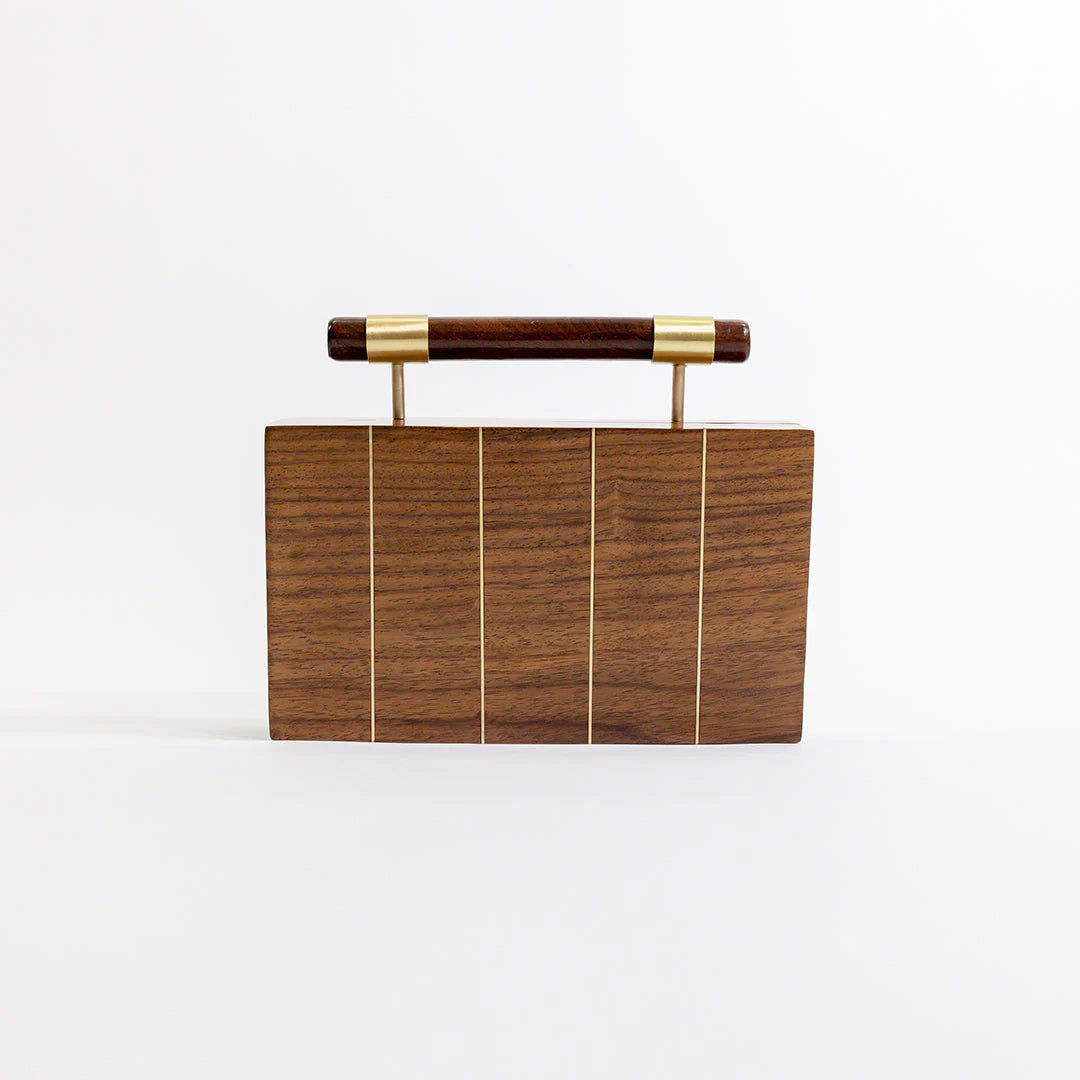 Brasswood Briefcase Clutch