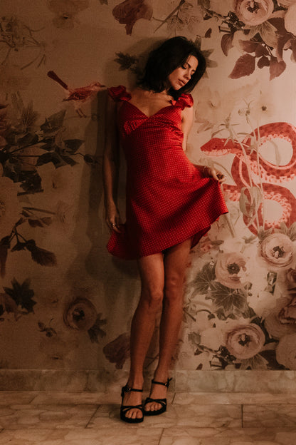 Georgie Polka Dot Mini Dress