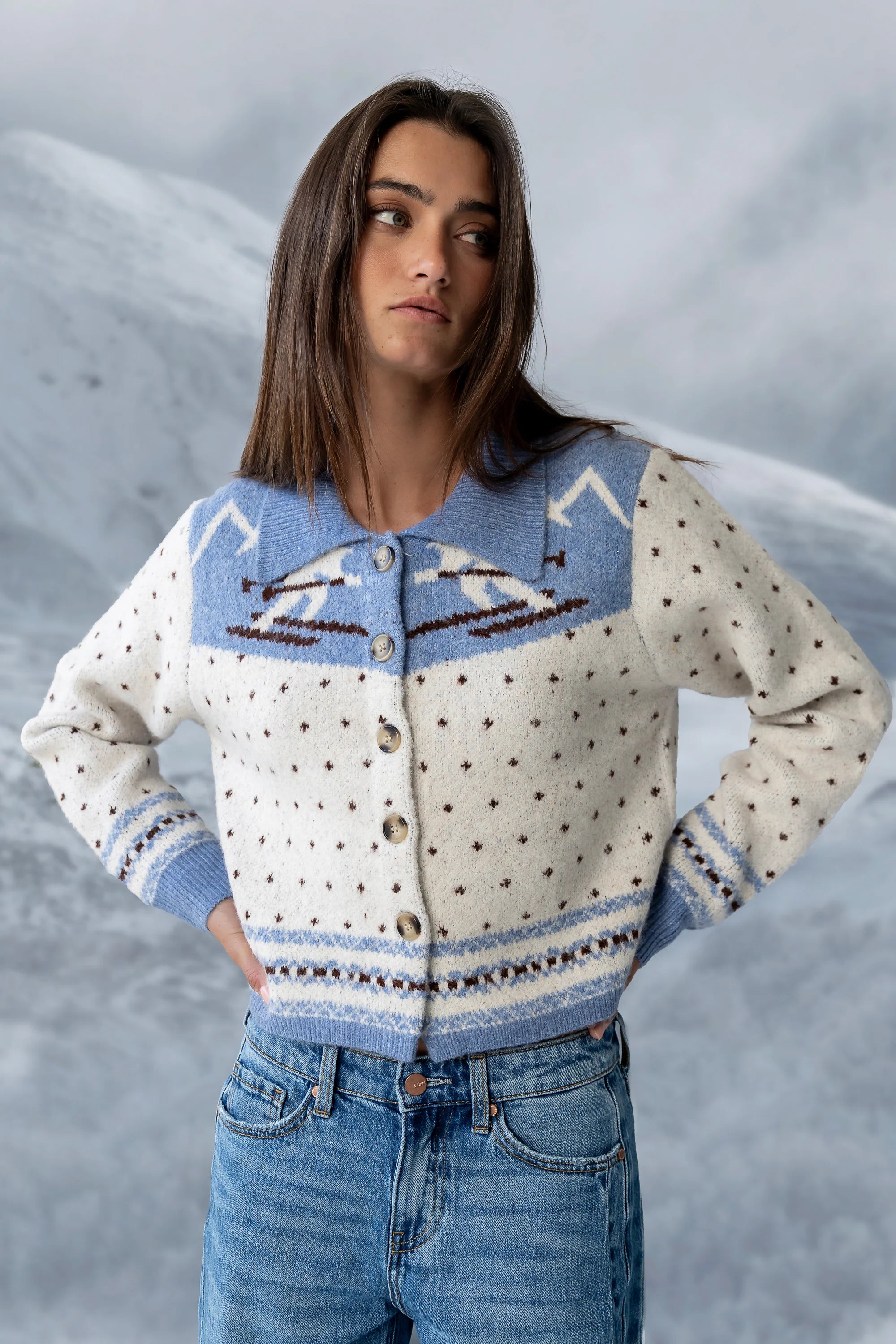 Henry Collared Knit Cardigan FINAL SALE