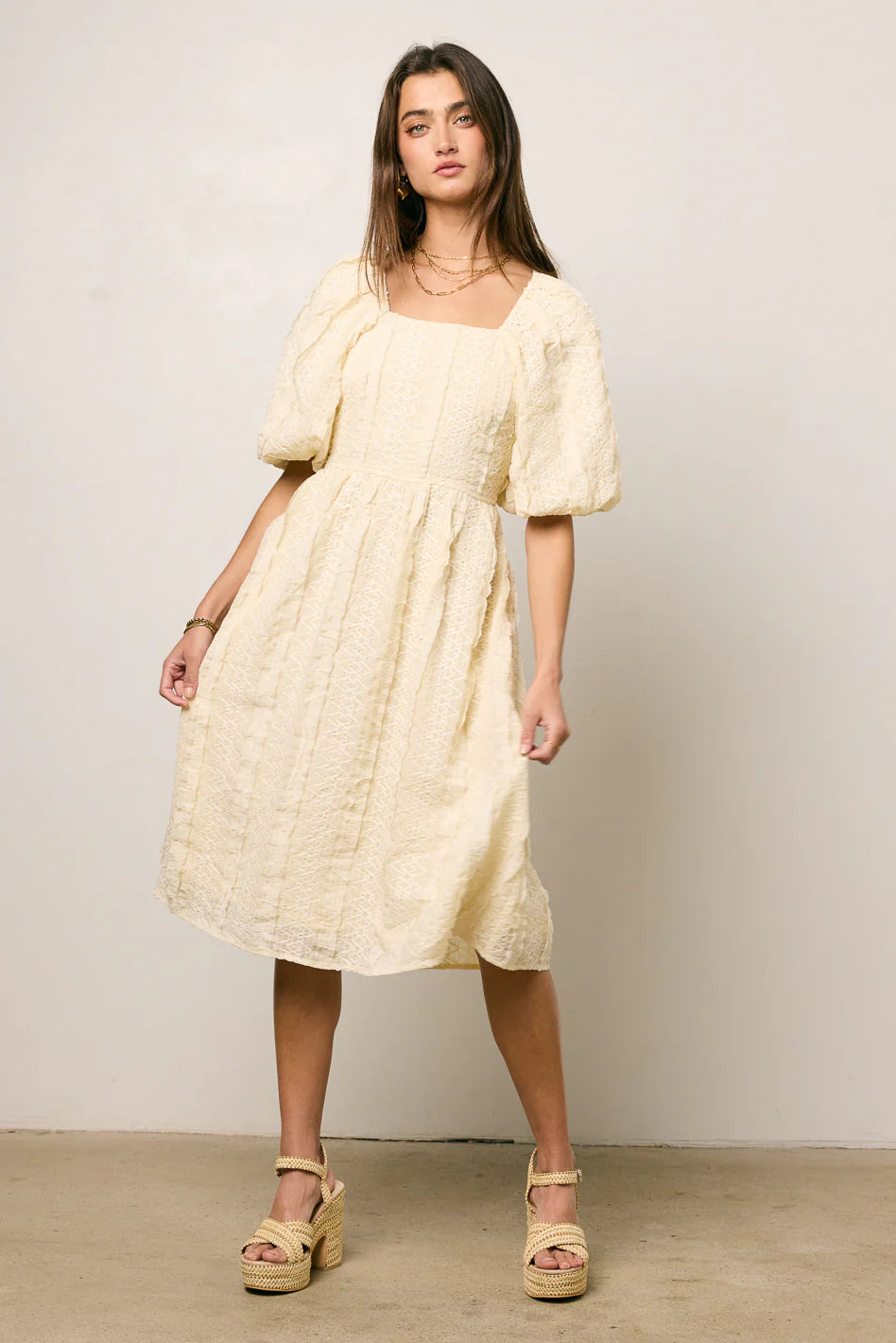 Gillie Textured Mini Dress FINAL SALE
