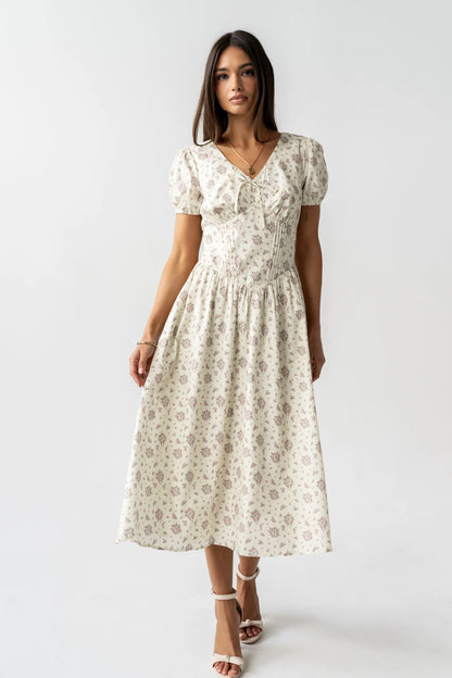 Trish Floral Midi Dress