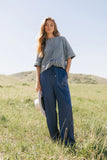Jana Light Wash Denim Top