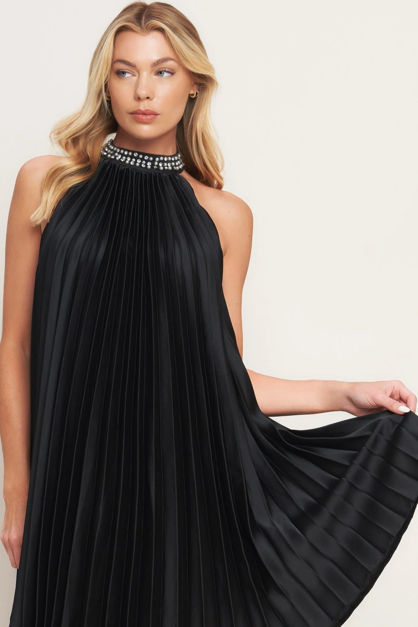 FIESTA FRIDAY PLEATED MINI DRESS