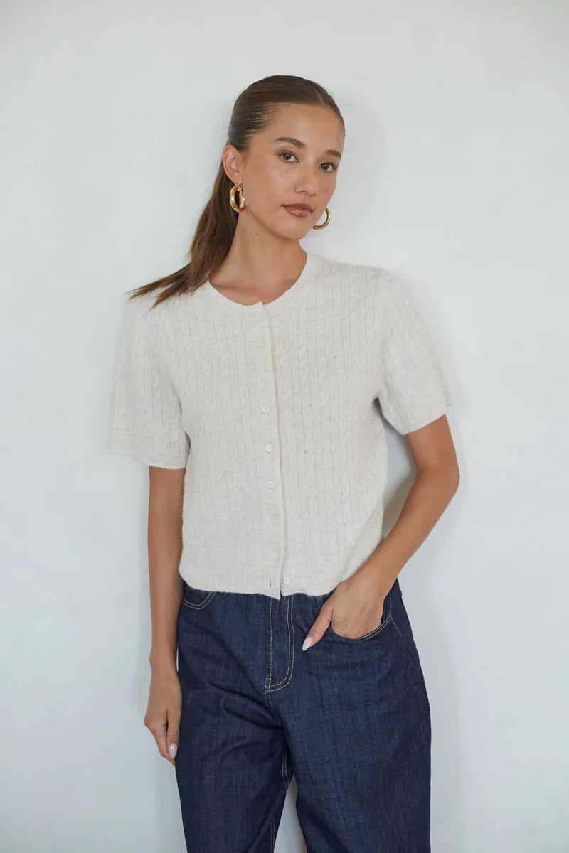 Lauren Cable Knit Cardigan