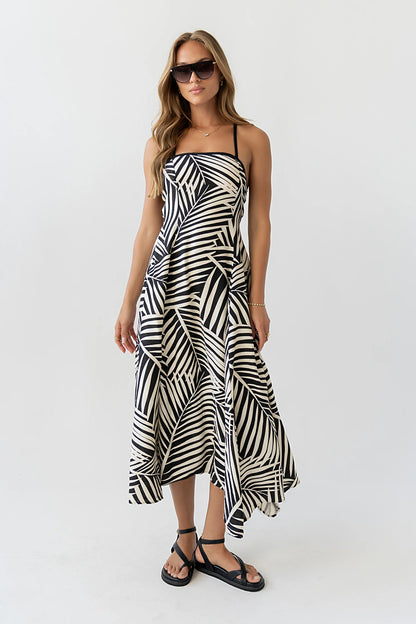 Zoelle Halter Neck Midi Dress