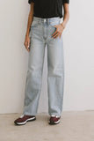 Emiliano Wide Leg Jeans in Light Wash FINAL SALE