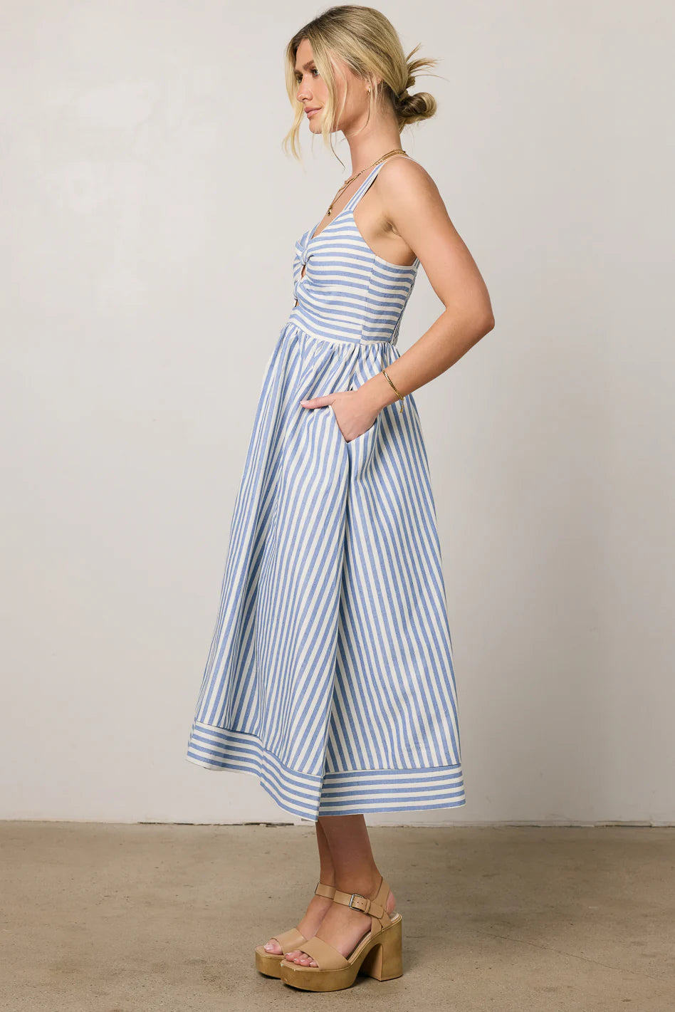 Archie Striped Midi Dress FINAL SALE