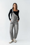 Tansy Denim Overalls in Grey
