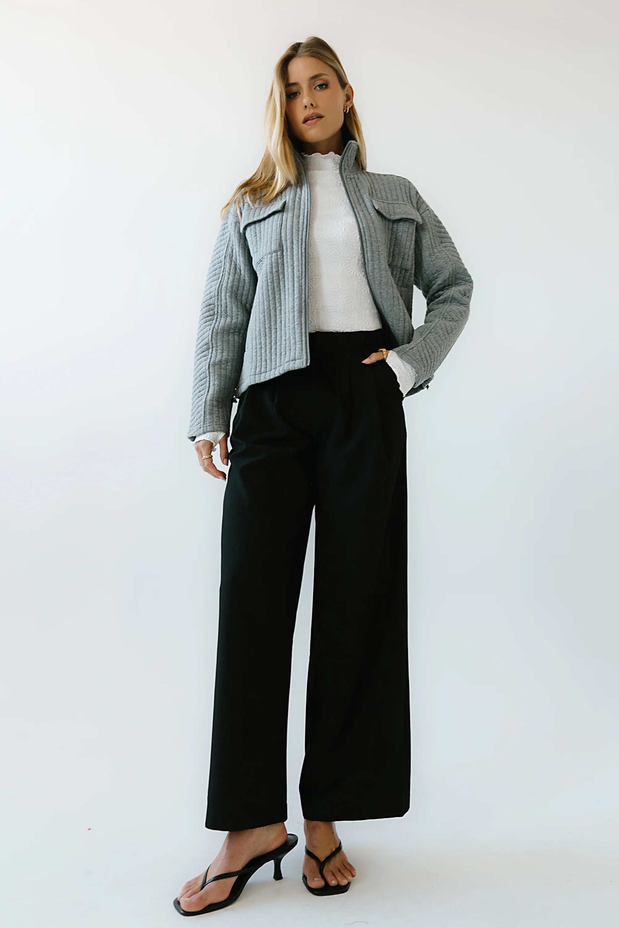 Mandy Pleated Wide Leg Pants