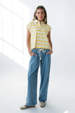 Larene Collared Striped Tank