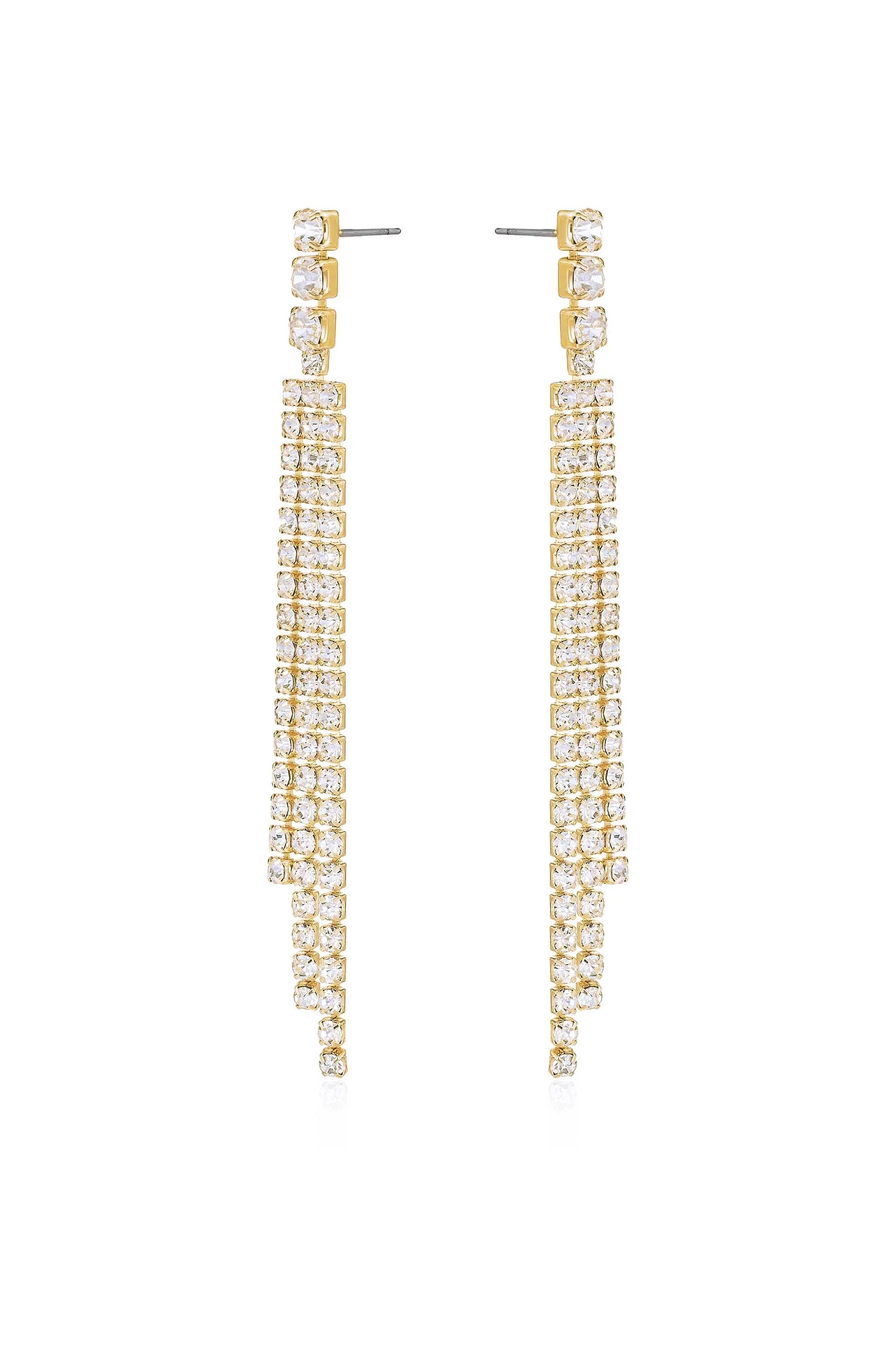 The Moment Crystal Dangle Earrings