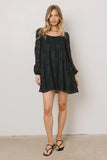 Miles Smocked Mini Dress in Navy FINAL SALE