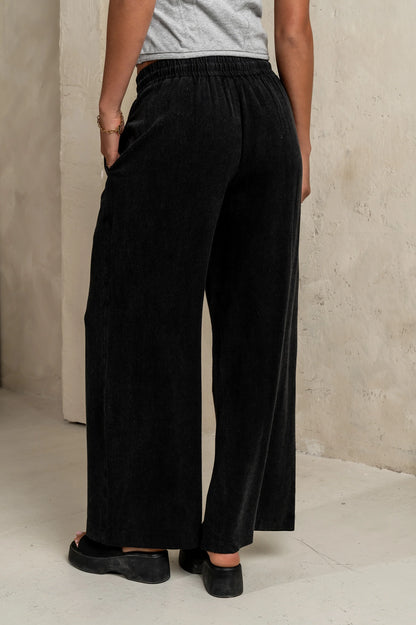 Nico Wide Leg Pants in Black FINAL SALE