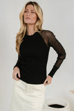 Camden Ribbed Top in Black FINAL SALE