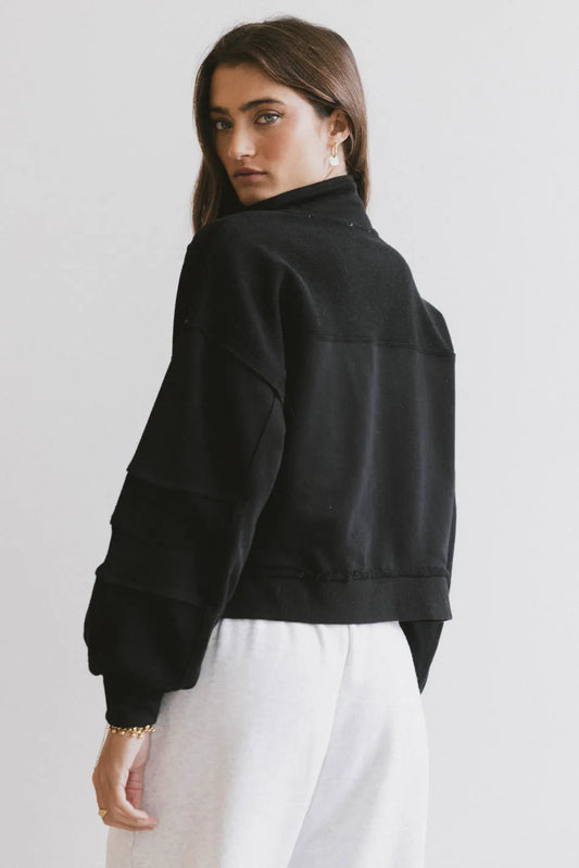 Maxfield Grommet Top in Black FINAL SALE
