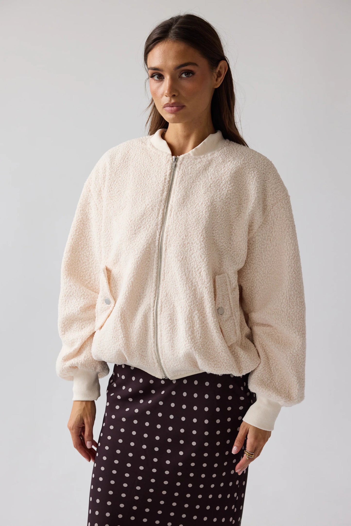 Lucie Sherpa Bomber Jacket