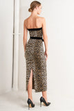 WILD ROMANCE LEOPARD KNIT MIDI DRESS FINAL SALE