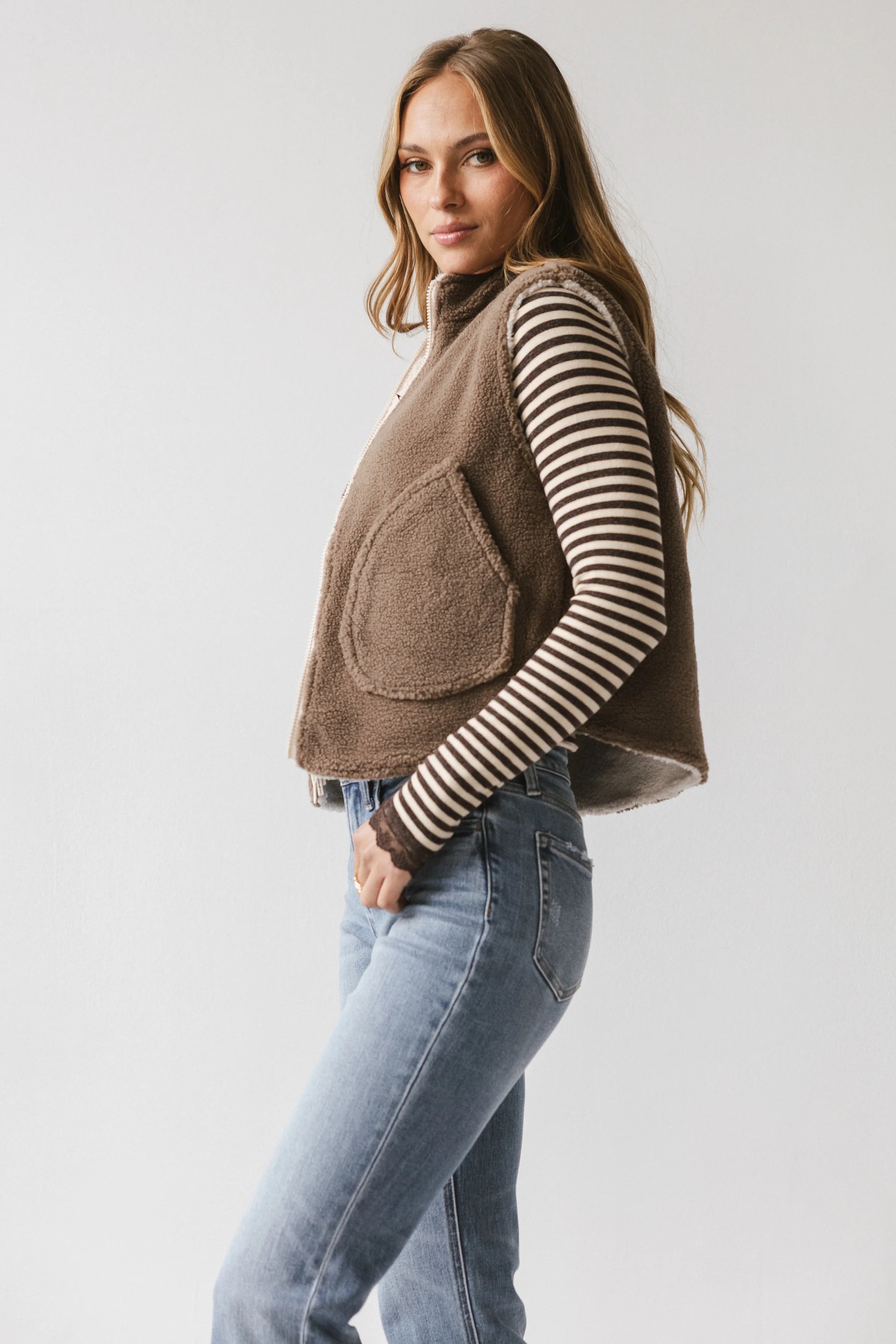 Maddox Reversible Sherpa Vest FINAL SALE