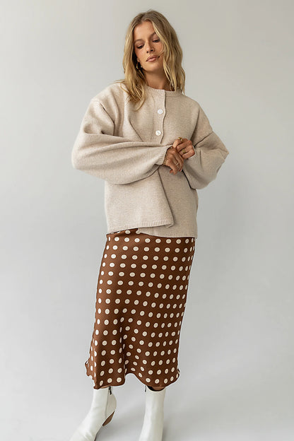 Brooke Polka Dot Midi Skirt FINAL SALE