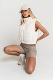 Ginny Fur Vest in Ivory