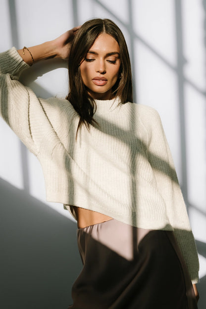 Shayla Knit Sweater in Ivory FINAL SALE