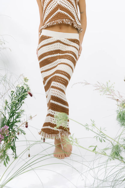 Henry Crochet Midi Skirt