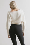 Calia Knit Sweater in Cream FINAL SALE