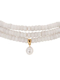 Marina Layers White Quartz Necklace