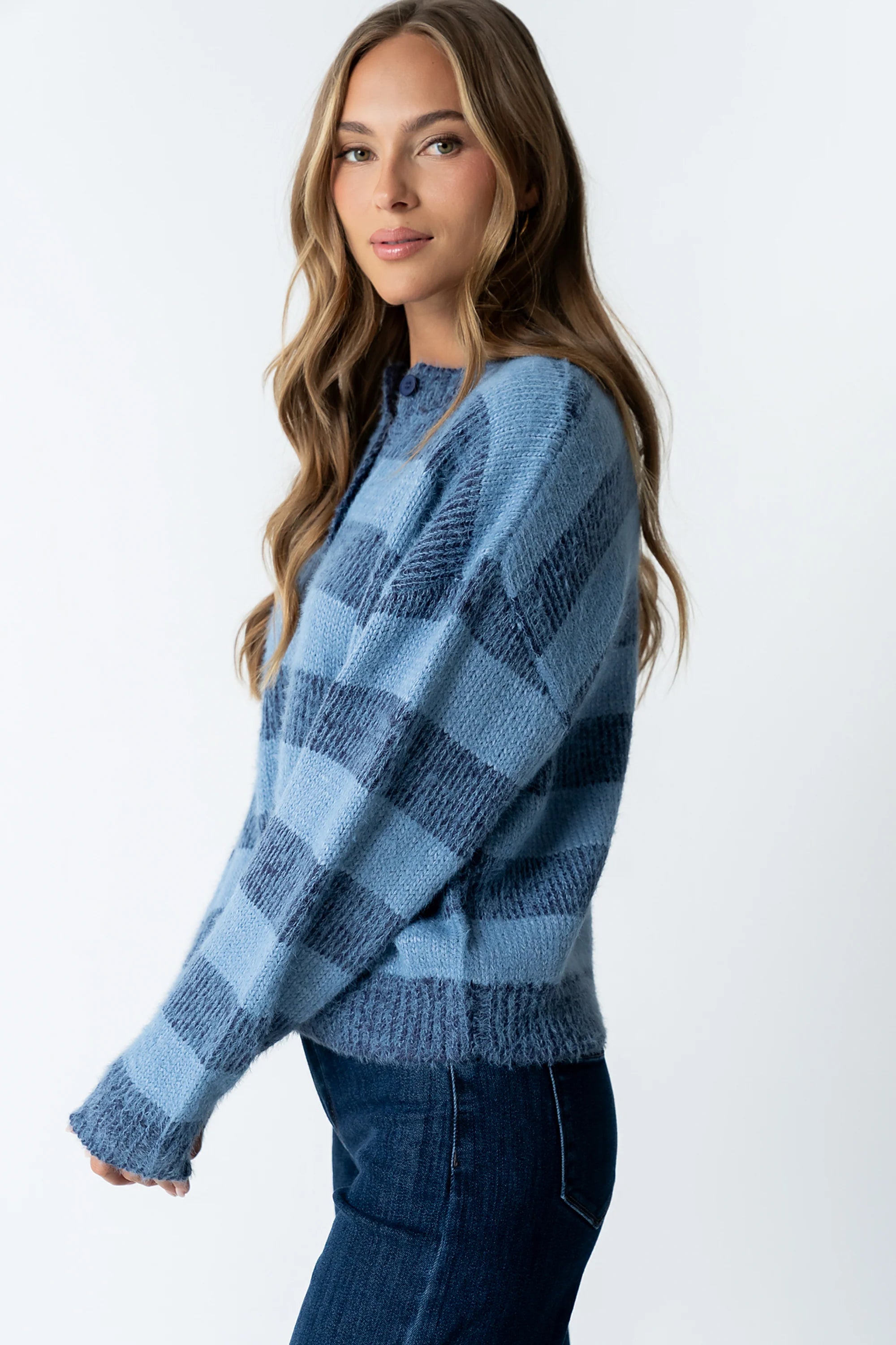 Russel Oversized Sweater in Blue