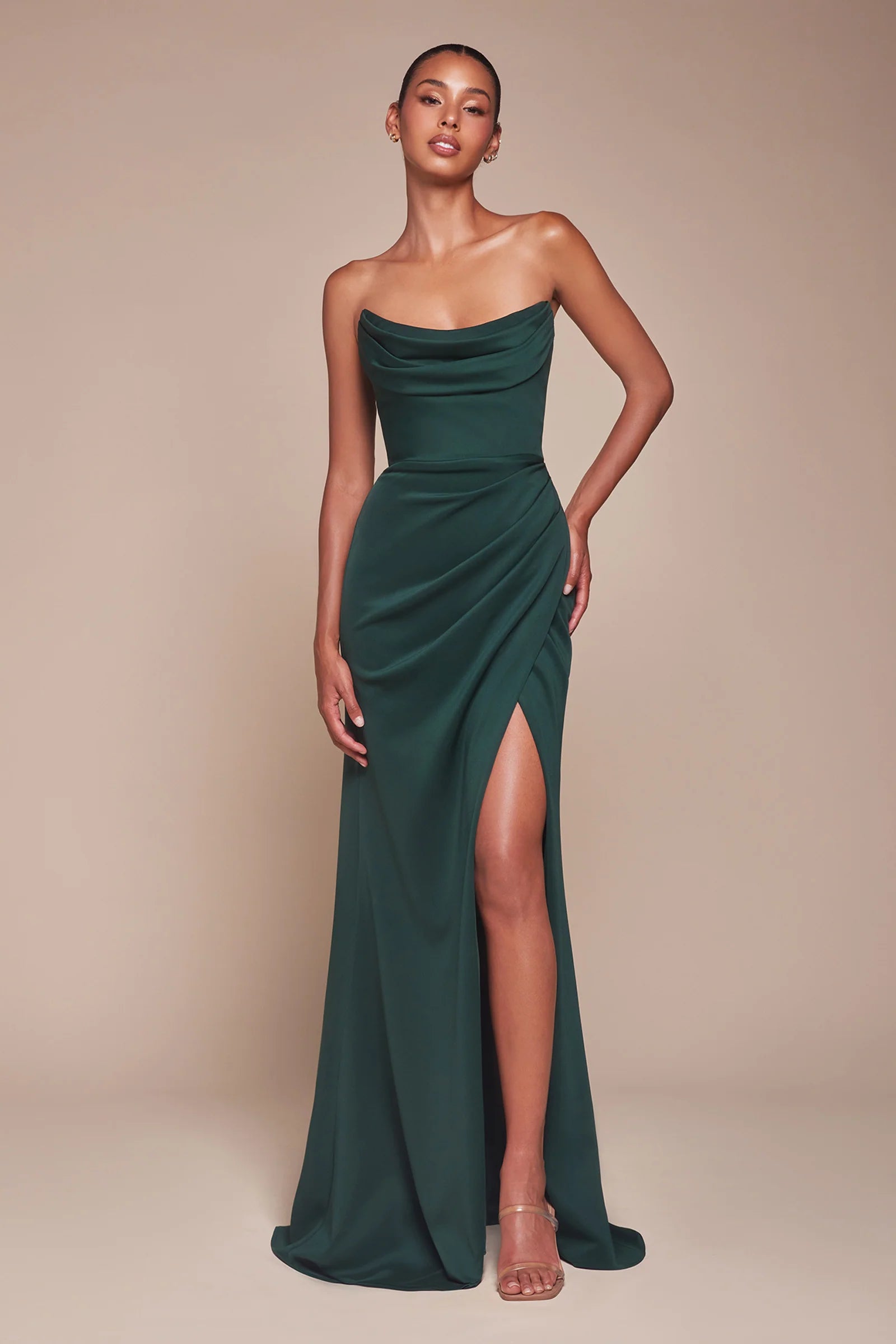 Johanna Gown Strapless Fitted Gown