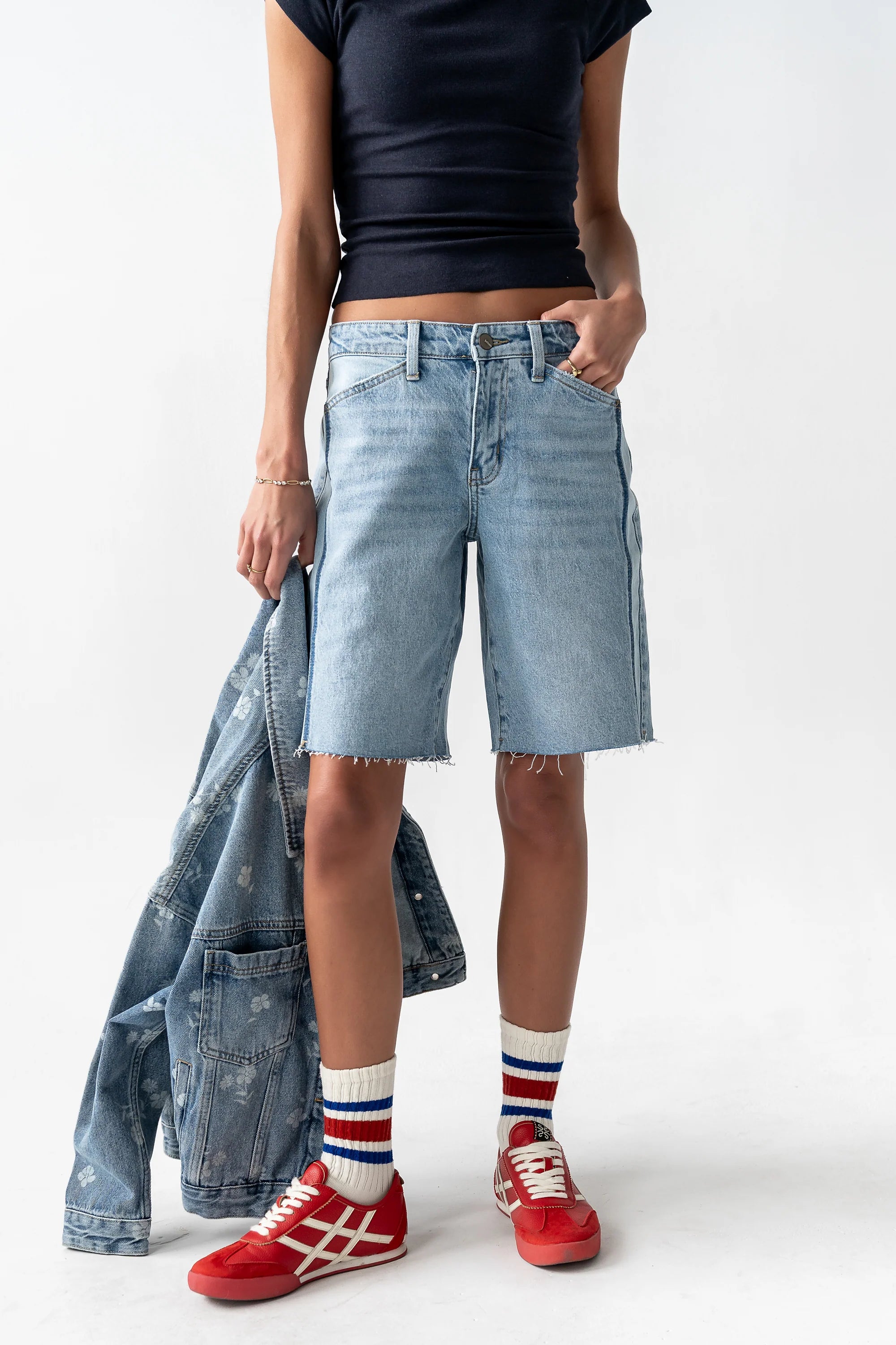 Dylan Two Toned Bermuda Shorts