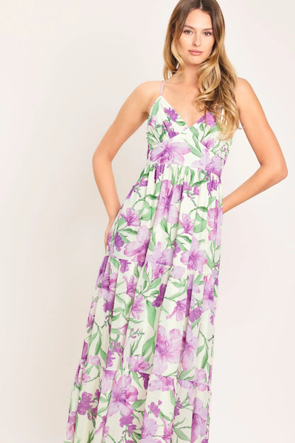 GARDEN SWEETHEART LAVENDER MAXI DRESS