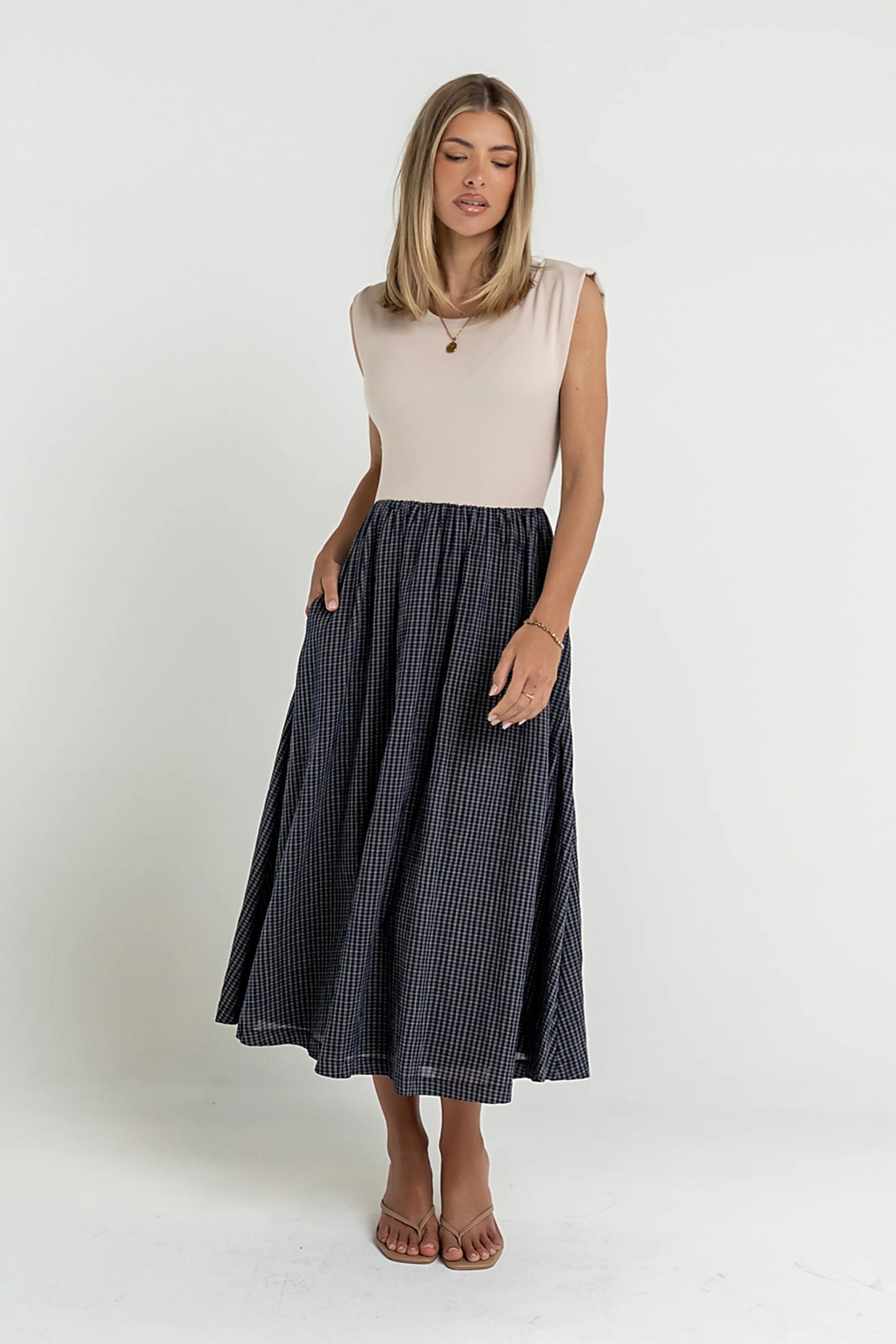 Tilly Mixed Media Dress