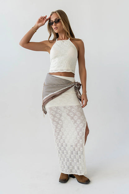 Briana Sheer Maxi Skirt