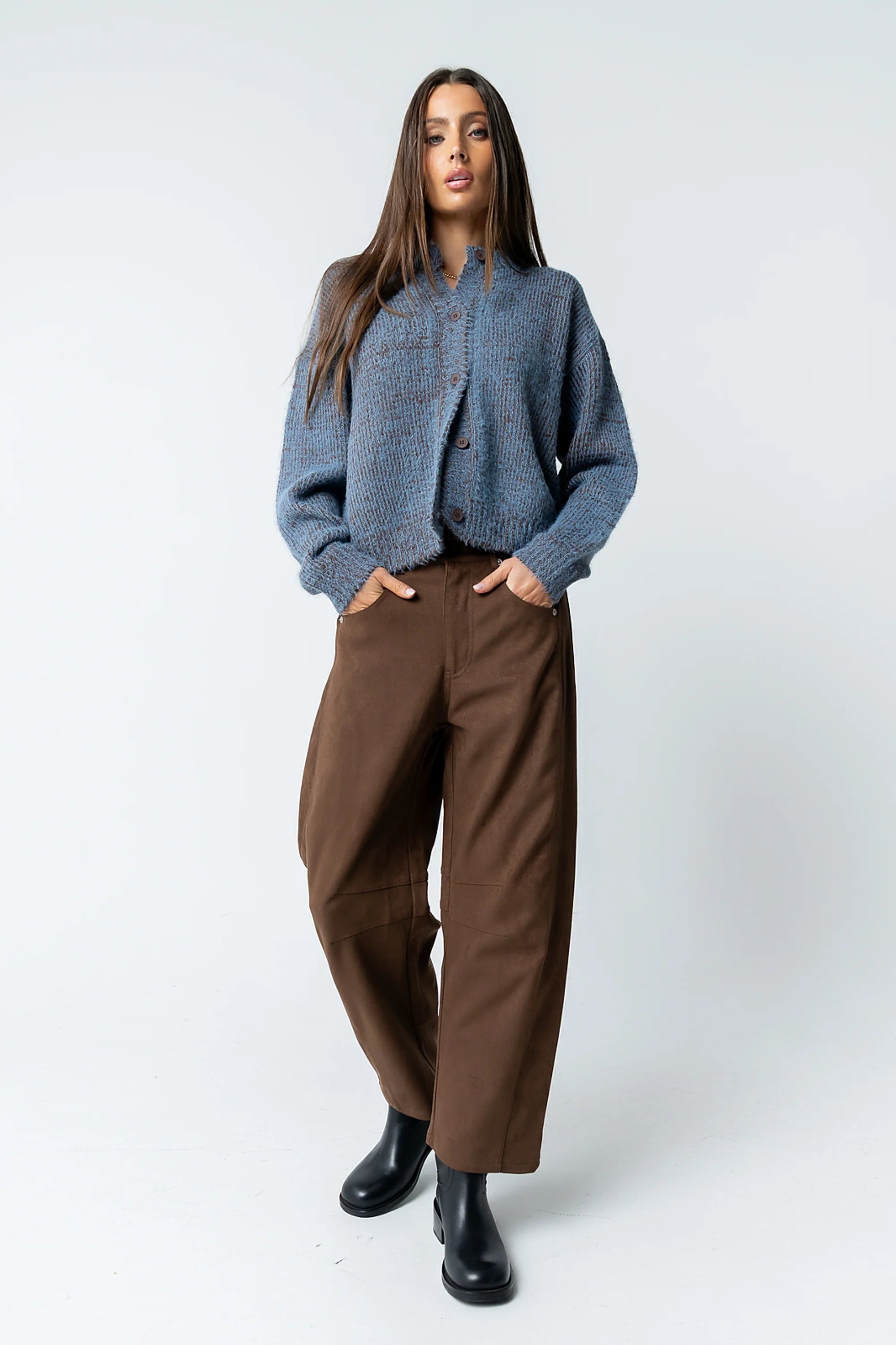 Russel Oversized Sweater in Brown