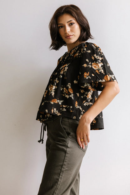 Rose Pleated Blouse