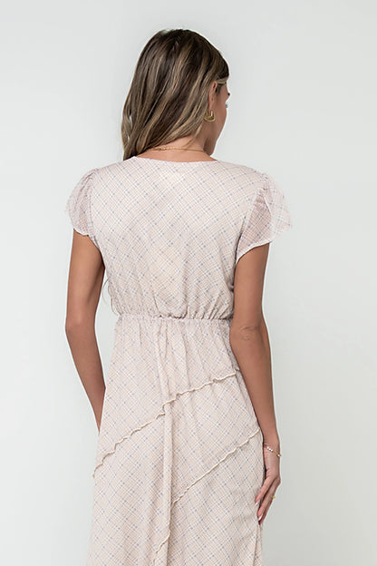 Mindy Plaid Maxi Dress