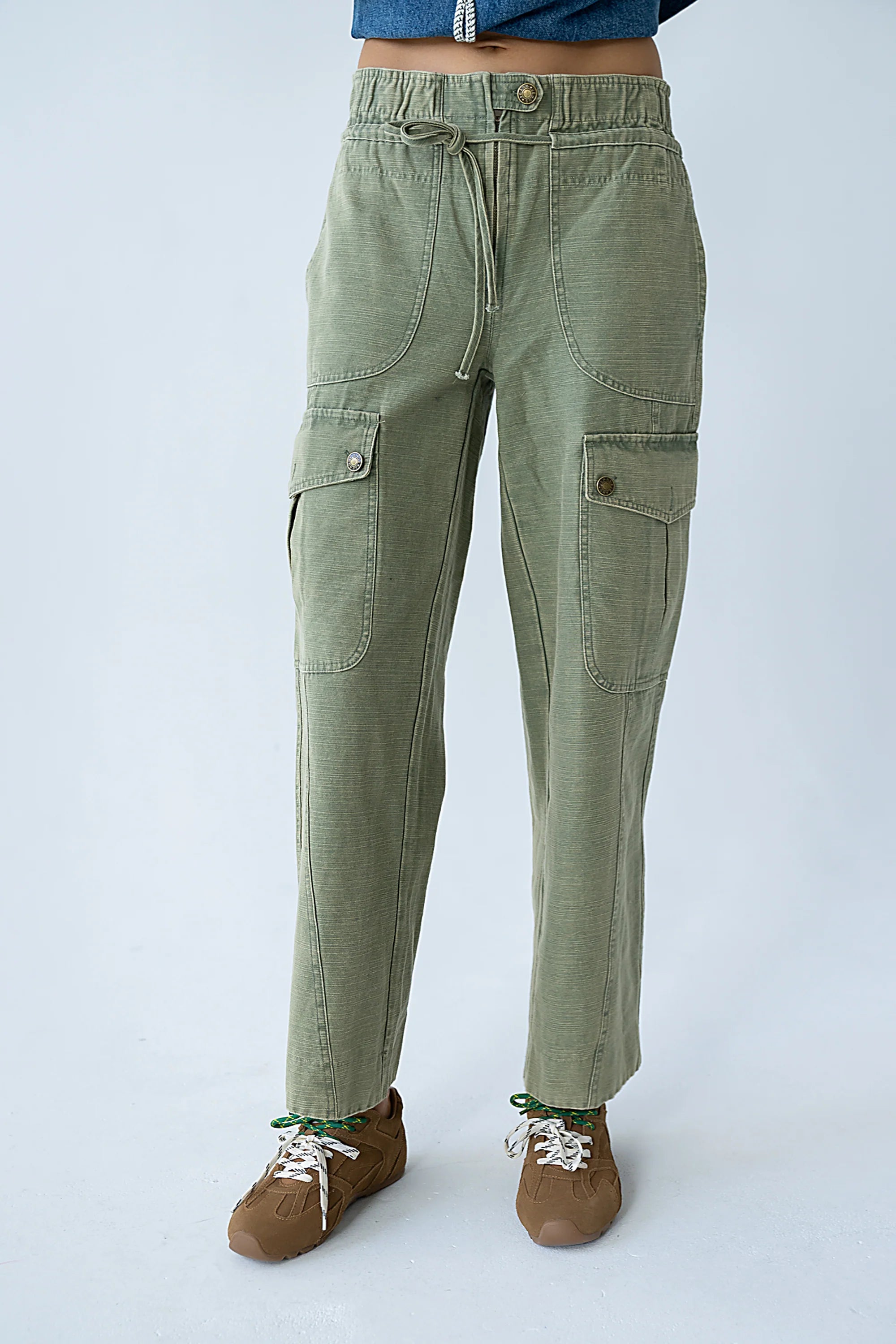 Kirsty Straight Leg Pants in Green