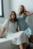 Austia Midi Dress in Light Blue